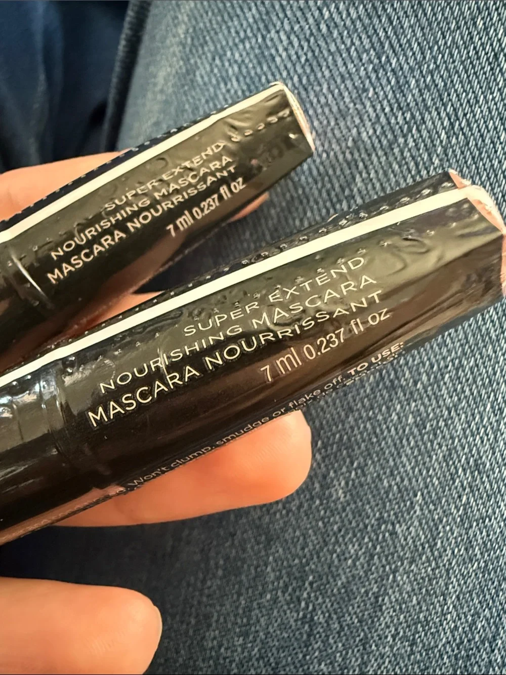 New Avon True Color SuperExtend Nourishing Mascara Navy Blue 7mL 2 Pc Lot Bundle